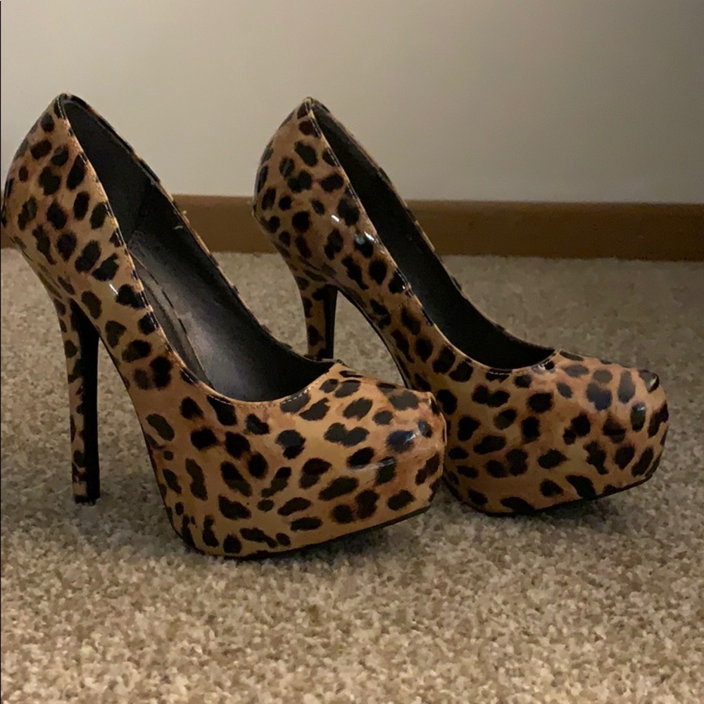 Cheetah high heels